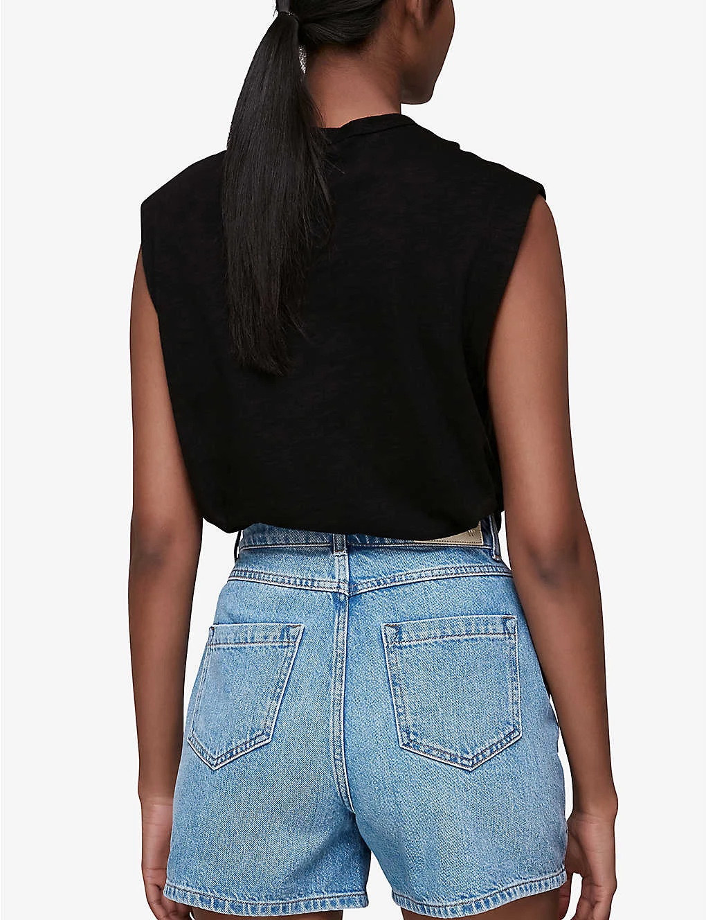 Whistles Authentic Thigh-length Denim Shorts 5 Whistles Authentic Thigh-length Denim Shorts - Image 3