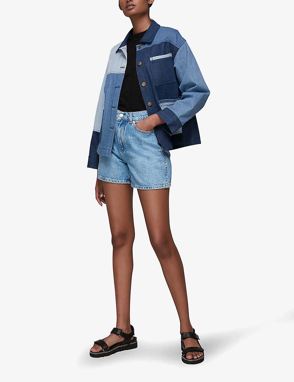 Whistles Authentic Thigh-length Denim Shorts 6 Whistles Authentic Thigh-length Denim Shorts - Image 4