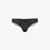 Chantelle Waltz Mid-rise Stretch-lace Thong -Ress Clothing Shop R03801676 011BLACK M