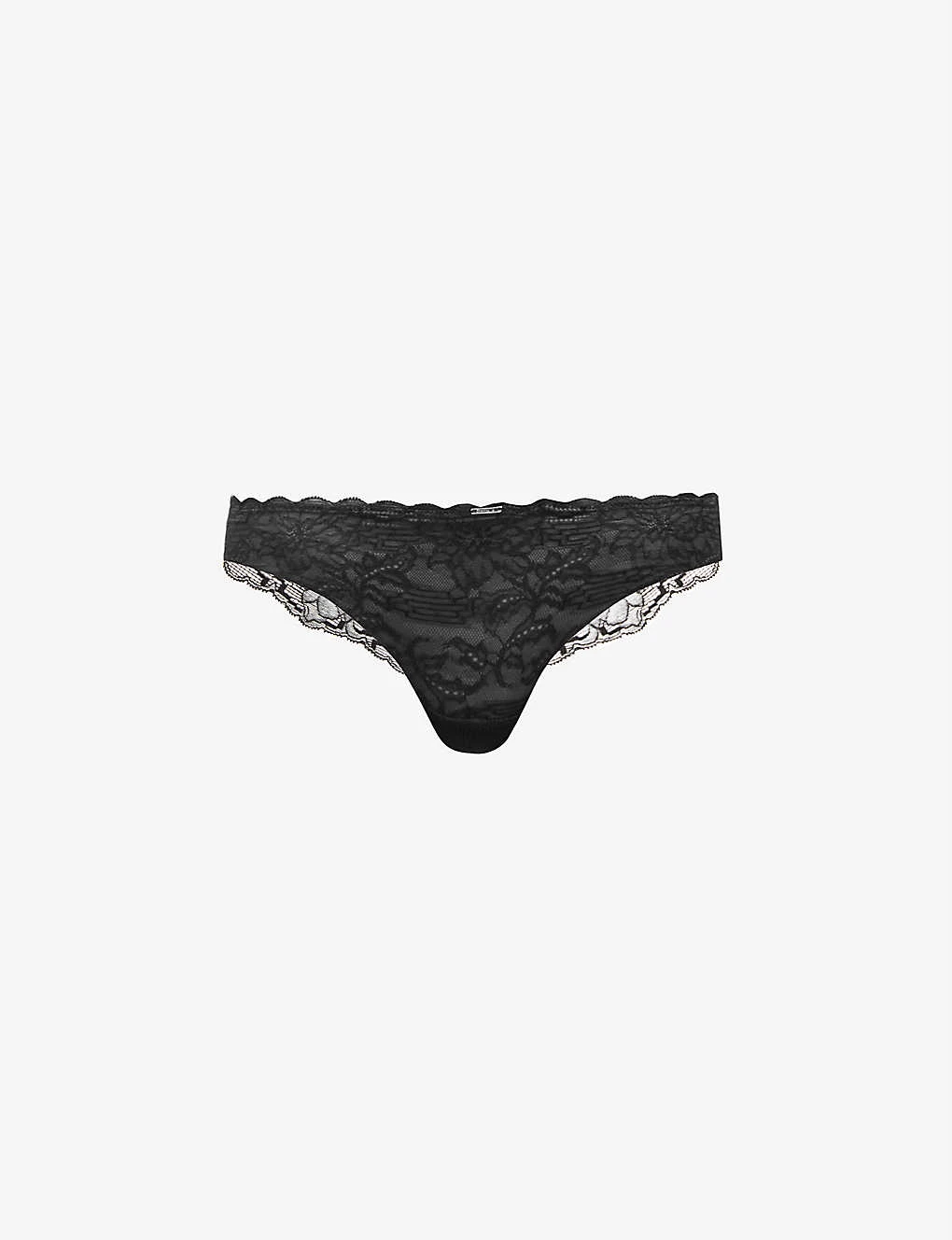 Chantelle Waltz Mid-rise Stretch-lace Thong 3 Chantelle Waltz Mid-rise Stretch-lace Thong