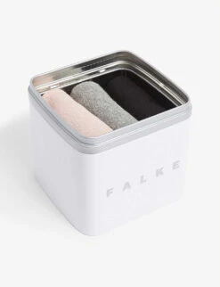 Falke Happy Box Set Of 3 Socks -Ress Clothing Shop R03811709 0020BLOSSOMLGREYBLK ALT02
