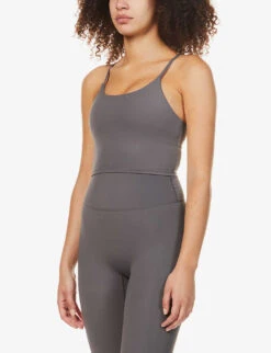 Tank Round-neck Stretch-jersey Bralette -Ress Clothing Shop R03812460 DARKGREY ALT02