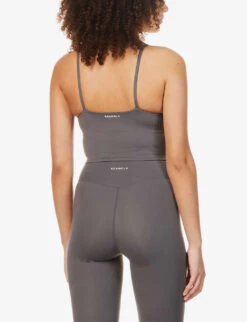 Tank Round-neck Stretch-jersey Bralette -Ress Clothing Shop R03812460 DARKGREY ALT03