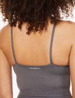 Tank Round-neck Stretch-jersey Bralette -Ress Clothing Shop R03812460 DARKGREY ALT04