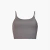 Tank Round-neck Stretch-jersey Bralette -Ress Clothing Shop R03812460 DARKGREY M