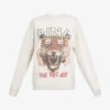 ANINE BING Tiger Graphic-print Organic Cotton Sweatshirt 2 ANINE BING Tiger Graphic-print Organic Cotton Sweatshirt -Ress Clothing Shop R03814303 GREY M