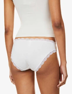 Pack Of Four Bride-embroidered Stretch-jersey 10 Pack Of Four Bride-embroidered Stretch-jersey -Ress Clothing Shop R03824621 WEDDING ALT03