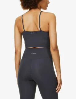 Tank Scoop-neckline Stretch-jersey Bra -Ress Clothing Shop R03832995 MIDNIGHTBLUE ALT03