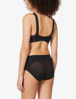 Spanx V-neck Unlined Stretch-jersey Bralette 10 Spanx V-neck Unlined Stretch-jersey Bralette -Ress Clothing Shop R03838558 VERYBLACK ALT03