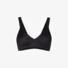 Spanx V-neck Unlined Stretch-jersey Bralette