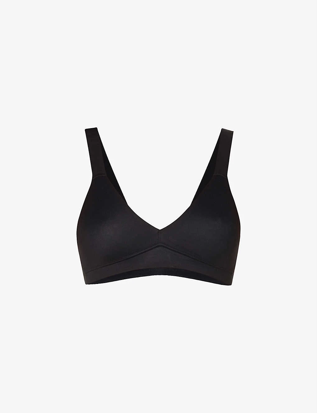 Spanx V-neck Unlined Stretch-jersey Bralette 3 Spanx V-neck Unlined Stretch-jersey Bralette