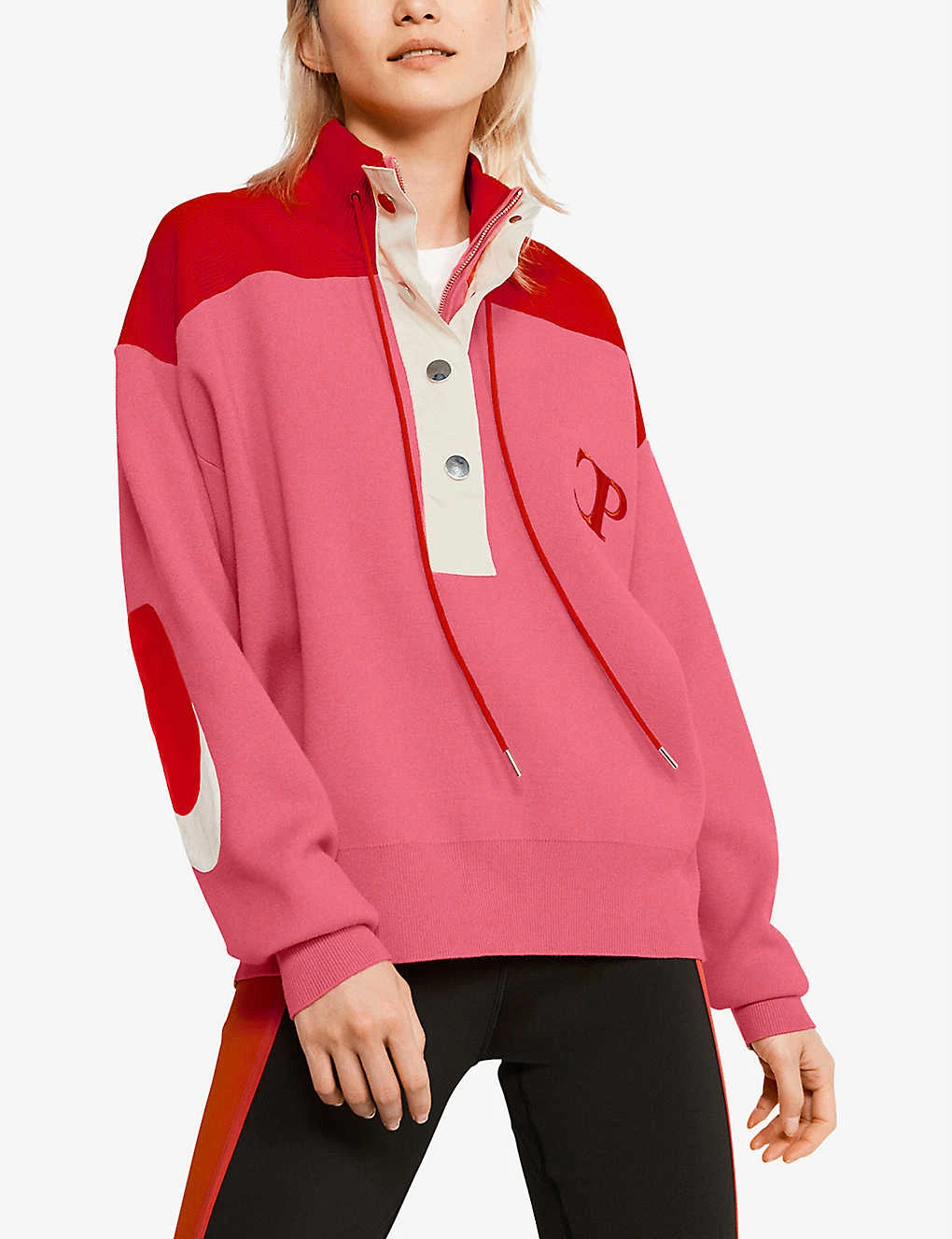 CLAUDIE PIERLOT Minimum Contrast-coloured Knitted Sweatshirt 4 CLAUDIE PIERLOT Minimum Contrast-coloured Knitted Sweatshirt - Image 2