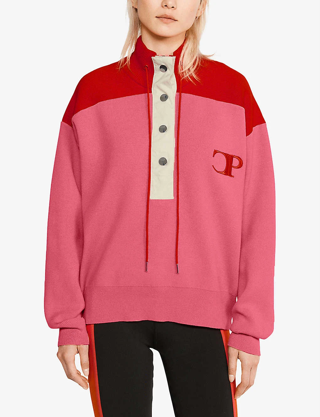 CLAUDIE PIERLOT Minimum Contrast-coloured Knitted Sweatshirt 5 CLAUDIE PIERLOT Minimum Contrast-coloured Knitted Sweatshirt - Image 3
