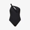 Seafolly Collective One-shoulder Stretch-recycled Nylon Swimsuit 1 Seafolly Collective One-shoulder Stretch-recycled Nylon Swimsuit -Ress Clothing Shop R03854729 BLACK M