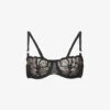 Chantelle Fleurs Balconette Stretch-mesh Bra -Ress Clothing Shop R03867943 011BLACK M