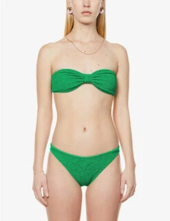 Jean Ruched Bikini 10 Jean Ruched Bikini -Ress Clothing Shop R03873620 EMERALD ALT02