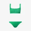 Xandra Crinkle Bikini -Ress Clothing Shop R03873622 S EMERALD M