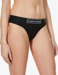 Calvin Klein Reimagined Logo-print Stretch-cotton Briefs 11 Calvin Klein Reimagined Logo-print Stretch-cotton Briefs -Ress Clothing Shop R03875690 BLACK ALT04