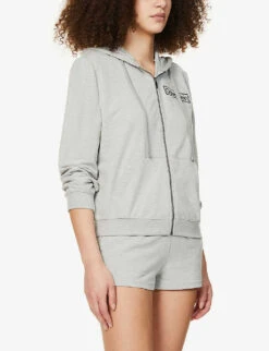 Calvin Klein Reimagined Logo-print Cotton And Recycled Polyester-blend Hoody 9 Calvin Klein Reimagined Logo-print Cotton And Recycled Polyester-blend Hoody -Ress Clothing Shop R03875711 GREYHEATHER ALT02