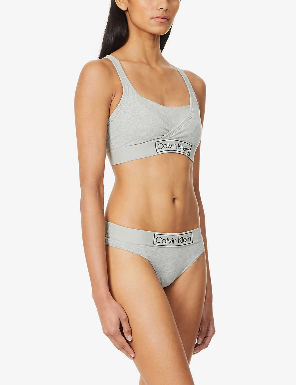 Calvin Klein Reimagined Racerback Organic And Recycled-cotton-blend Maternity Bralette 4 Calvin Klein Reimagined Racerback Organic And Recycled-cotton-blend Maternity Bralette - Image 2