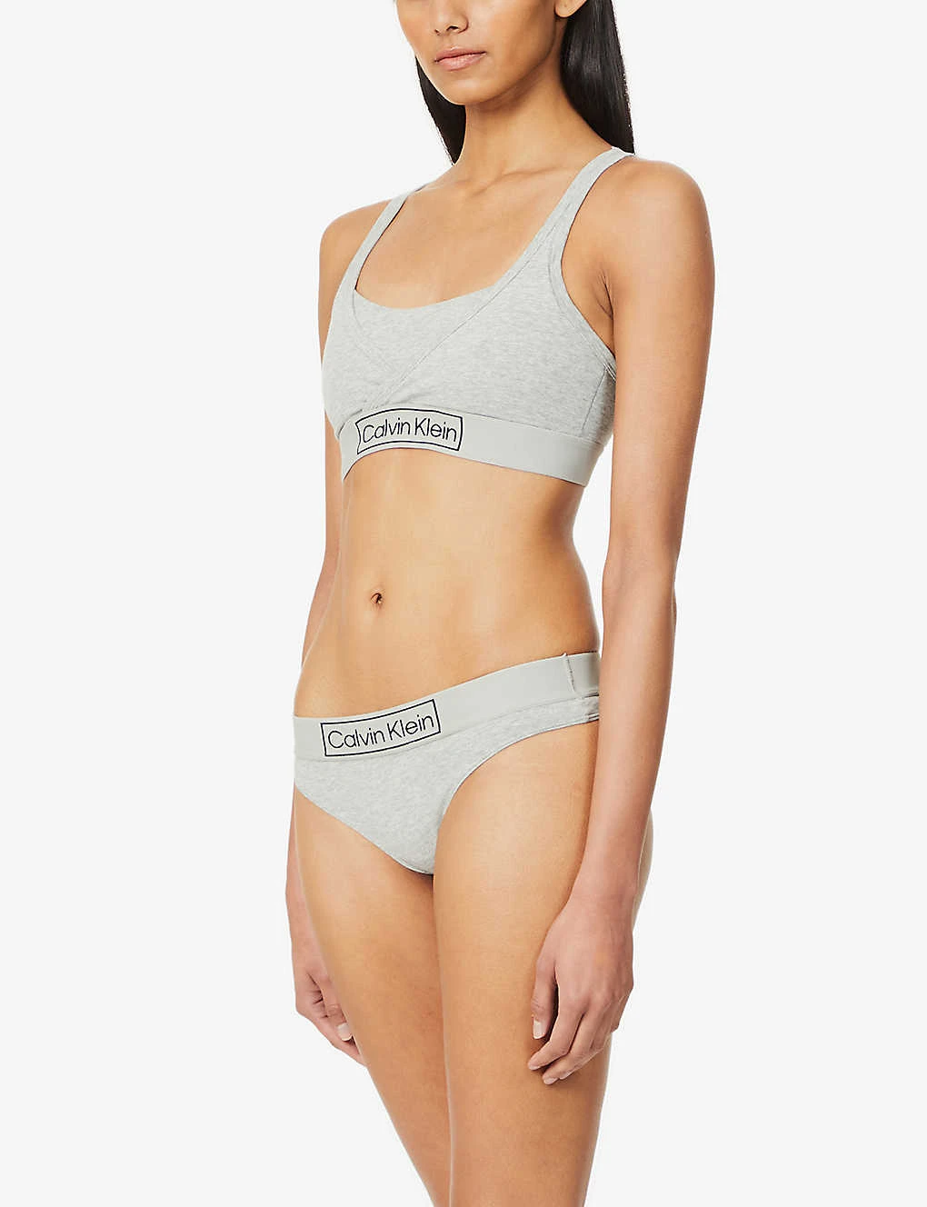 Calvin Klein Reimagined Racerback Organic And Recycled-cotton-blend Maternity Bralette 5 Calvin Klein Reimagined Racerback Organic And Recycled-cotton-blend Maternity Bralette - Image 3