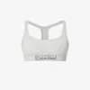 Calvin Klein Reimagined Racerback Organic And Recycled-cotton-blend Maternity Bralette