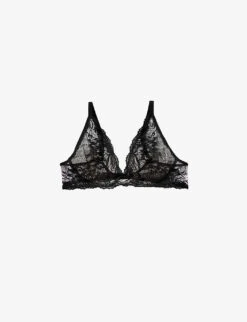 Calvin Klein Comfort Lotus-lace Lift Plunge Bra