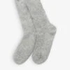 Ribbed Cashmere Bed Socks Sizes 4-7 -Ress Clothing Shop R03905524 SLVRGRYMRL M
