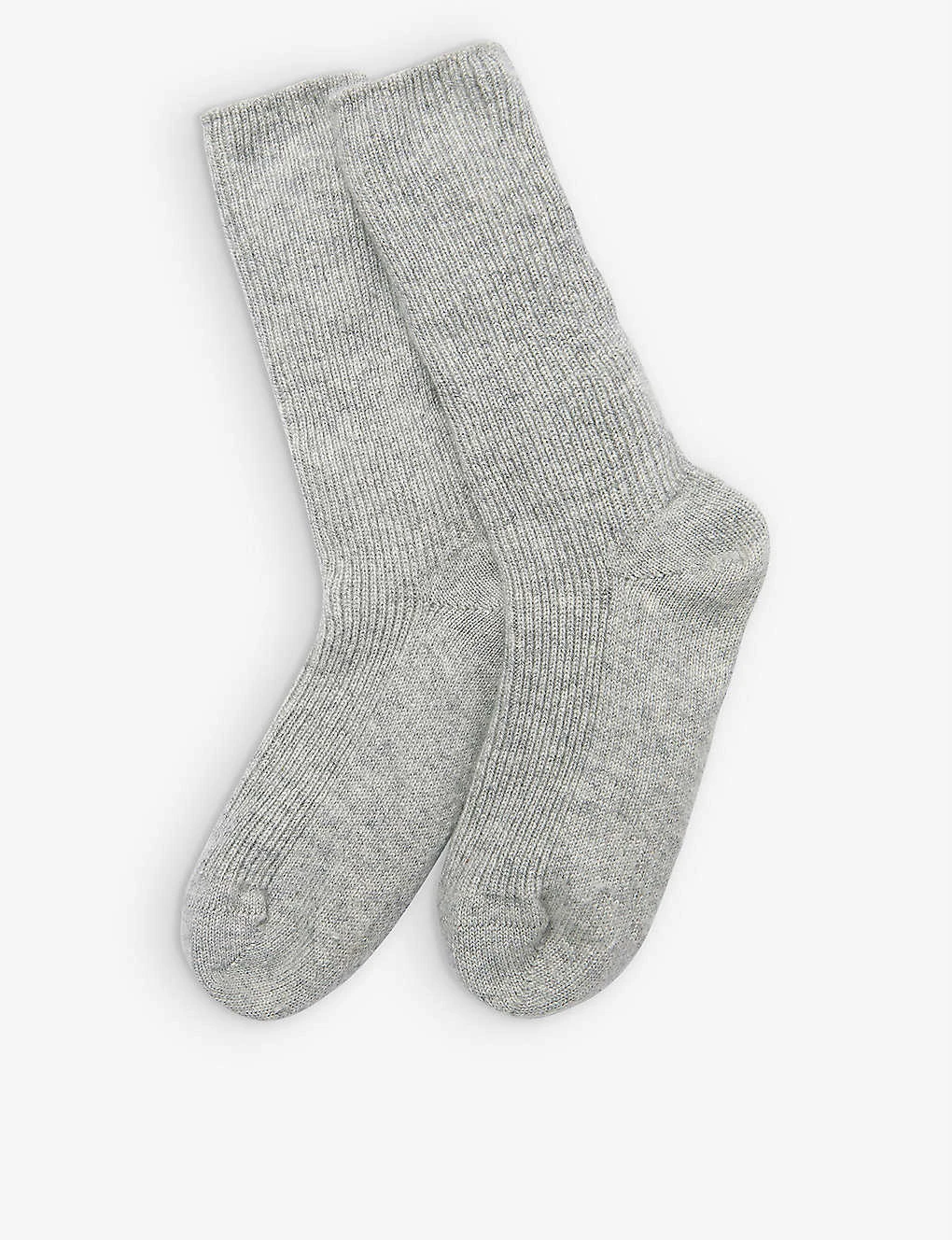 Ribbed Cashmere Bed Socks Sizes 4-7 3 Ribbed Cashmere Bed Socks Sizes 4-7