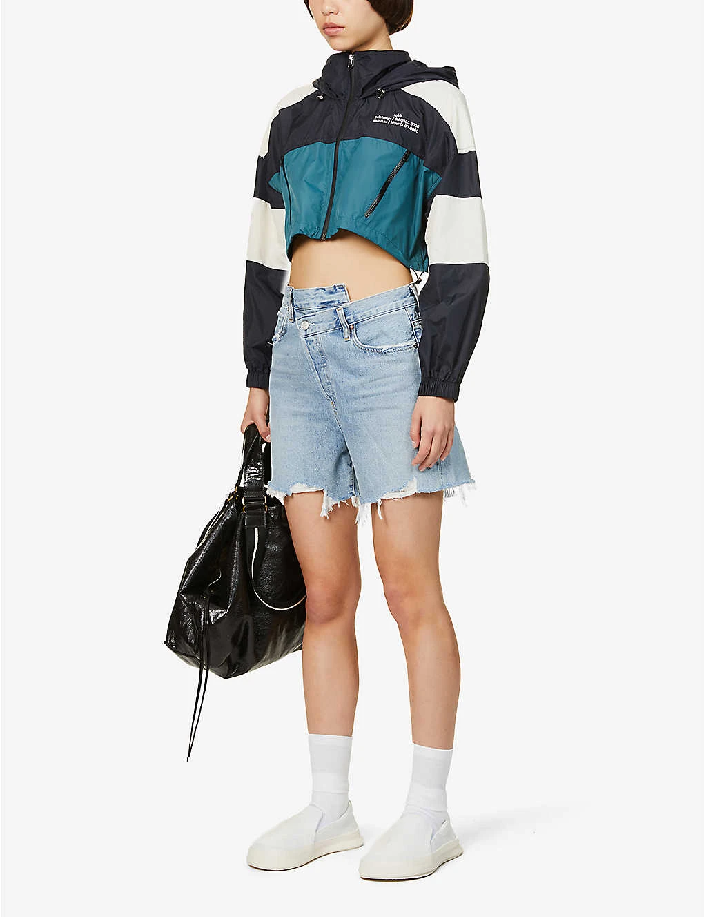 AGOLDE Criss Cross High-rise Organic-denim Shorts 4 AGOLDE Criss Cross High-rise Organic-denim Shorts - Image 2