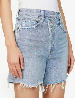 AGOLDE Criss Cross High-rise Organic-denim Shorts 11 AGOLDE Criss Cross High-rise Organic-denim Shorts -Ress Clothing Shop R03922759 SYMBOL ALT04