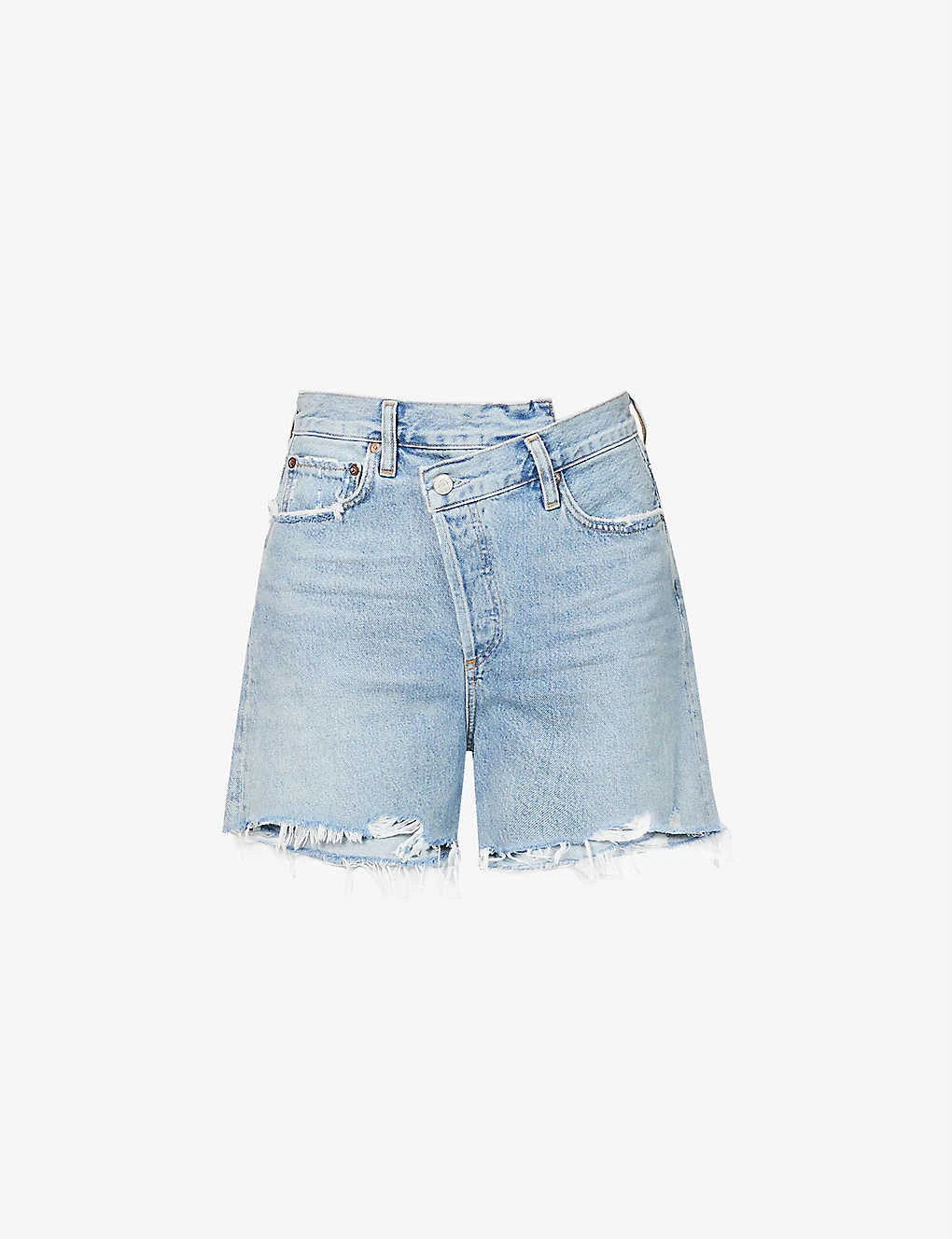 AGOLDE Criss Cross High-rise Organic-denim Shorts 3 AGOLDE Criss Cross High-rise Organic-denim Shorts