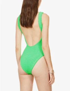 Nile Square-neck Swimsuit 10 Nile Square-neck Swimsuit -Ress Clothing Shop R03933204 LIME ALT03