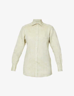The Boyfriend Long-sleeved Organic-linen Shirt