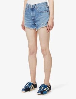Levis 501 Distressed High-rise Denim Shorts -Ress Clothing Shop R03937533 OXNARDATHENSMID ALT02
