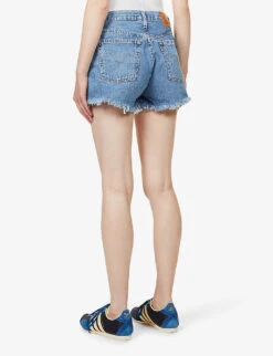 Levis 501 Distressed High-rise Denim Shorts -Ress Clothing Shop R03937533 OXNARDATHENSMID ALT03