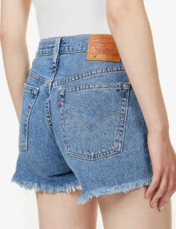 Levis 501 Distressed High-rise Denim Shorts -Ress Clothing Shop R03937533 OXNARDATHENSMID ALT05