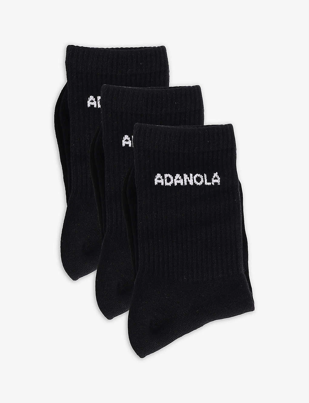 Pack Of Three Logo-embroidered Stretch-cotton Socks 5 Pack Of Three Logo-embroidered Stretch-cotton Socks - Image 3