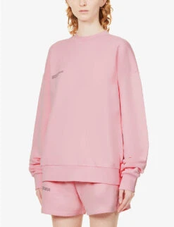 365 Signature Recycled And Organic Cotton-blend Sweatshirt -Ress Clothing Shop R03972143 SAKURAPINK ALT02