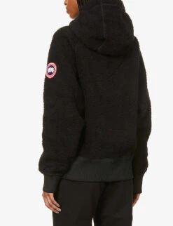 Canada Goose Simcoe Brand-patch Recycled Wool-blend Hoody -Ress Clothing Shop R03997822 BLACKNOIR ALT03