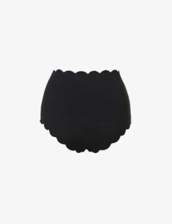 Marysia Santa Monica Scalloped Bikini Bottoms -Ress Clothing Shop R04001922 BLACKINDIGO ALT01