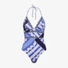 Reiss Gia Graphic-print Halterneck Stretch-woven Swimsuit 2 Reiss Gia Graphic-print Halterneck Stretch-woven Swimsuit -Ress Clothing Shop R04001924 BLUEPRINT M