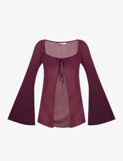 Provence Self-tie Woven Cover Up