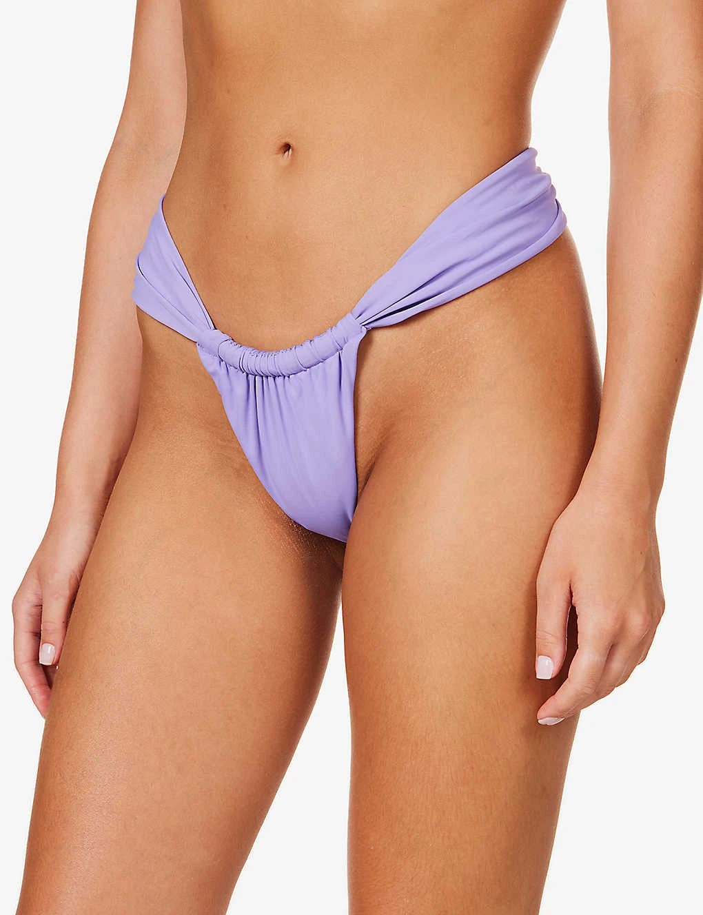 Athens Ruched High-rise Bikini Bottoms 5 Athens Ruched High-rise Bikini Bottoms - Image 3