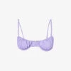 Cassis Ruched Underwired Bikini Top 1 Cassis Ruched Underwired Bikini Top -Ress Clothing Shop R04006945 VIOLET M