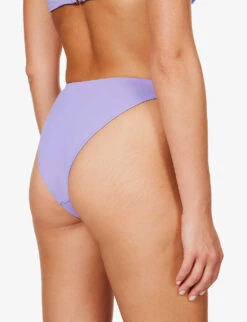 Mykonos Mid-rise High-leg Bikini Bottom 10 Mykonos Mid-rise High-leg Bikini Bottom -Ress Clothing Shop R04006952 VIOLET ALT03
