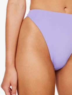 Mykonos Mid-rise High-leg Bikini Bottom 11 Mykonos Mid-rise High-leg Bikini Bottom -Ress Clothing Shop R04006952 VIOLET ALT04