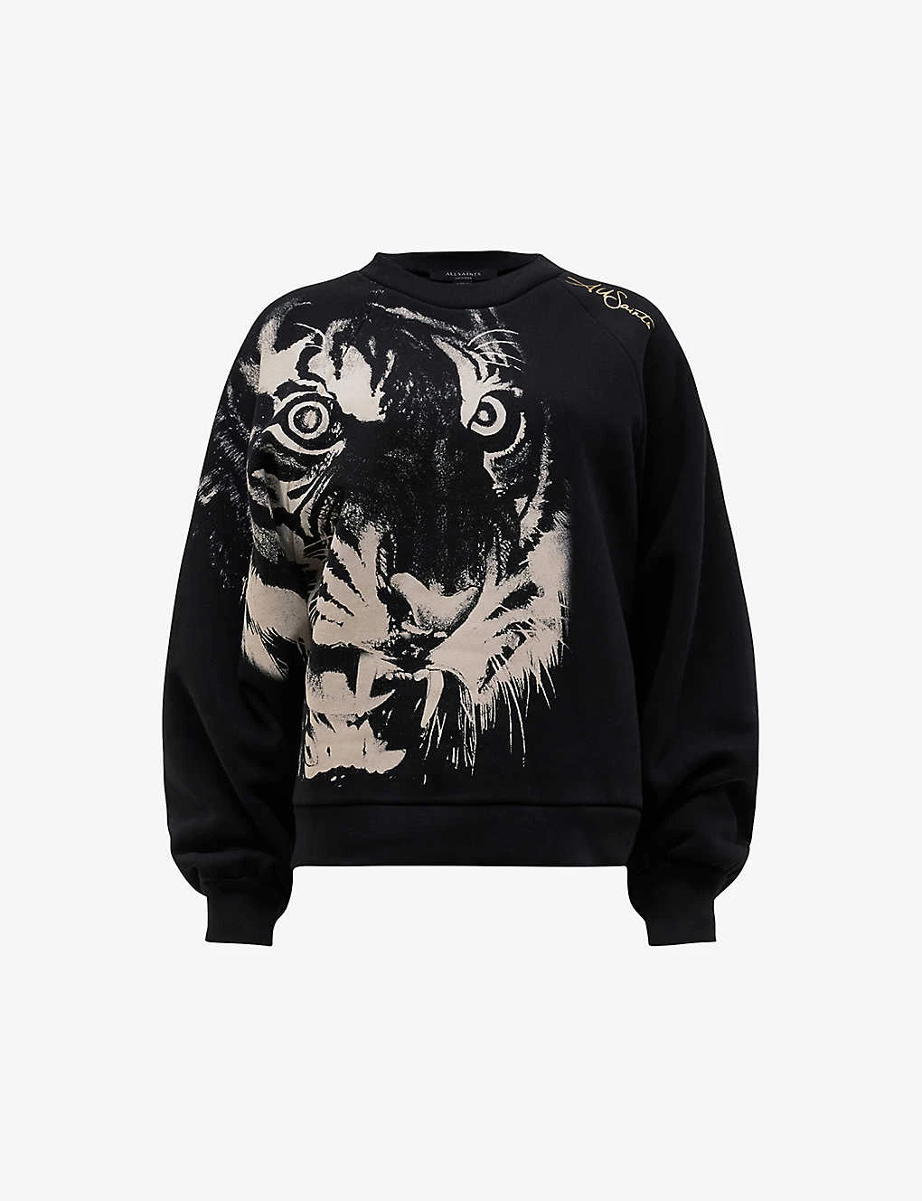 AllSaints Turin Cygni Graphic-print Cotton And Recycled Polyester-blend Sweatshirt 3 AllSaints Turin Cygni Graphic-print Cotton And Recycled Polyester-blend Sweatshirt
