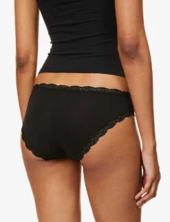 Mid-rise Pack Of Four Stretch-woven Briefs -Ress Clothing Shop R04009706 BLACK ALT03