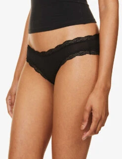 Mid-rise Pack Of Four Stretch-woven Briefs -Ress Clothing Shop R04009706 BLACK ALT04